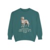 Nova Scotia Duck Tolling Retriever Humor Sweatshirt, Blue Spruce, front view