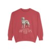Nova Scotia Duck Tolling Retriever Humor Sweatshirt, Crimson, front view