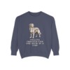 Nova Scotia Duck Tolling Retriever Humor Sweatshirt, Denim, front view