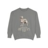Nova Scotia Duck Tolling Retriever Humor Sweatshirt, Grey, front view