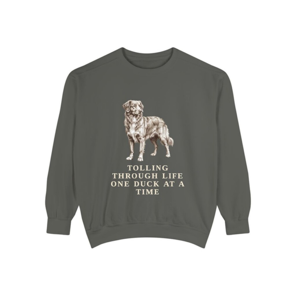 Nova Scotia Duck Tolling Retriever Humor Sweatshirt, Pepper, front view
