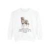 Nova Scotia Duck Tolling Retriever Humor Sweatshirt, White, front view