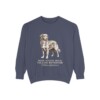 nova-scotia-duck-tolling-retriever-sweatshirt-latin-denim Nova Scotia Duck Tolling Retriever Latin Sweatshirt, Denim, front view