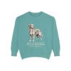 nova-scotia-duck-tolling-retriever-sweatshirt-latin-seafoam Nova Scotia Duck Tolling Retriever Latin Sweatshirt, Seafoam, front view