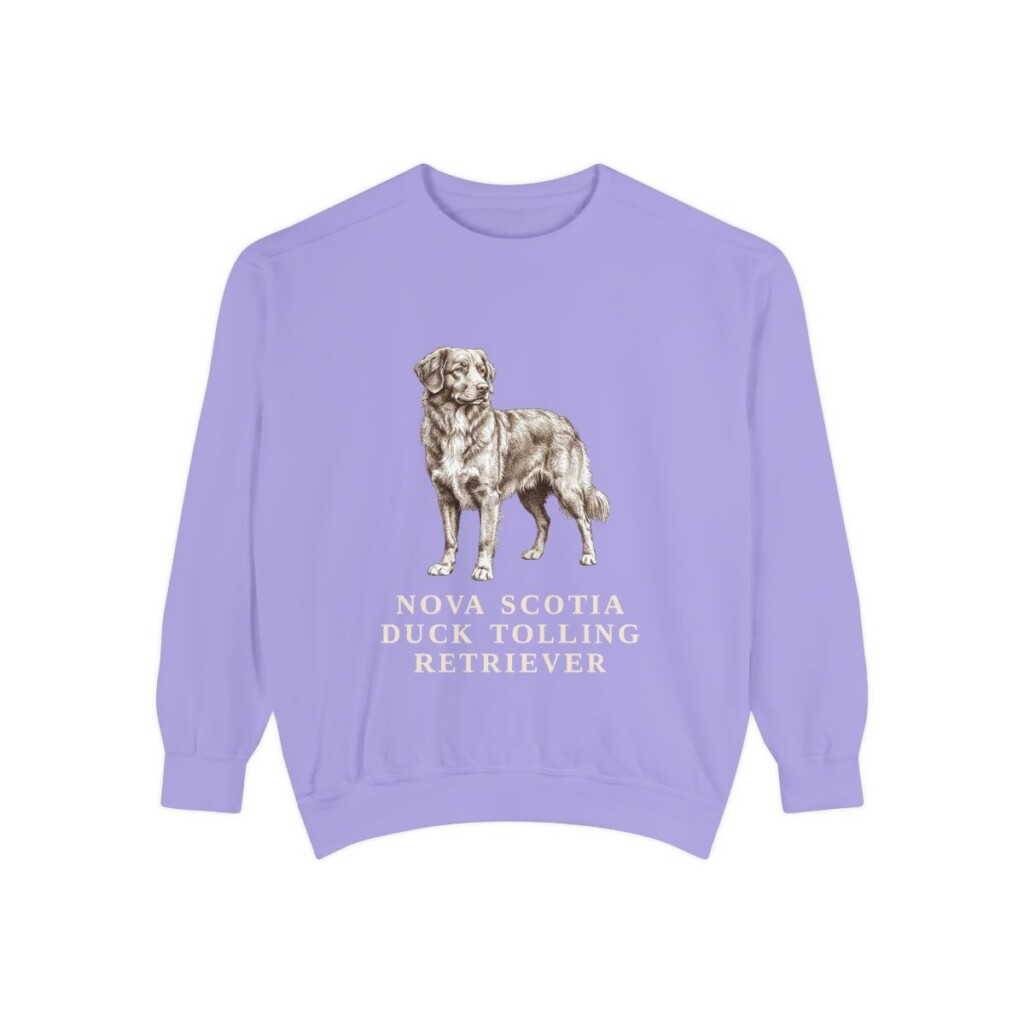Nova Scotia Duck Tolling Retriever Sweatshirt, Violet, front view