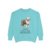 Old English Sheepdog Sweatshirt, Chalky Mint, front view