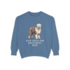Old English Sheepdog Dad Sweatshirt, Blue Jean, front view