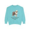 Old English Sheepdog Dad Sweatshirt, Chalky Mint, front view