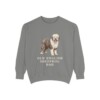 Old English Sheepdog Dad Sweatshirt, Grey, front view