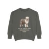 Old English Sheepdog Dad Sweatshirt, Pepper, front view