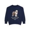 Old English Sheepdog Dad Sweatshirt, True Navy, front view