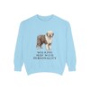 Old English Sheepdog Humor Sweatshirt, Chambray, front view