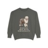 Old English Sheepdog Humor Sweatshirt, Pepper, front view