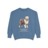 old-english-sheepdog-sweatshirt-latin-blue-jean Old English Sheepdog Latin Sweatshirt, Blue Jean, front view