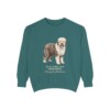 old-english-sheepdog-sweatshirt-latin-blue-spruce Old English Sheepdog Latin Sweatshirt, Blue Spruce, front view