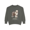 old-english-sheepdog-sweatshirt-latin-pepper Old English Sheepdog Latin Sweatshirt, Pepper, front view