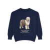 old-english-sheepdog-sweatshirt-latin-true-navy Old English Sheepdog Latin Sweatshirt, True Navy, front view