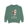 Old English Sheepdog Sweatshirt, Light Green, front view