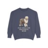 old-english-sheepdog-sweatshirt-mom-denim Old English Sheepdog Mom Sweatshirt, Denim, front view
