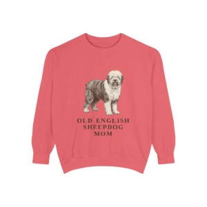 Old English Sheepdog Mom Sweatshirt, Watermelon, front view