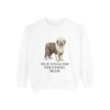 old-english-sheepdog-sweatshirt-mom-white Old English Sheepdog Mom Sweatshirt, White, front view