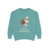 Old English Sheepdog Sweatshirt, Seafoam, front view