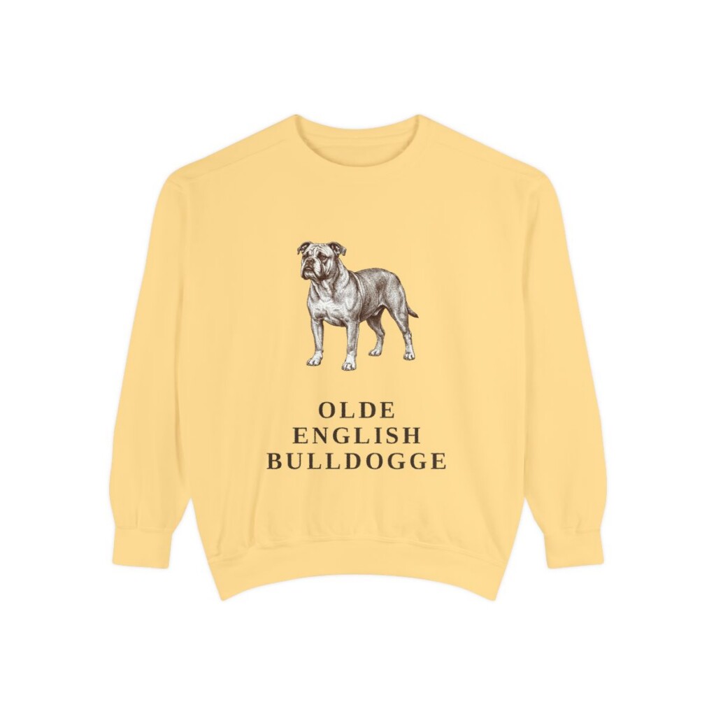 Olde English Bulldogge Sweatshirt, Butter, front view