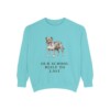 Olde English Bulldogge Humor Sweatshirt, Chalky Mint, front view