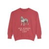Olde English Bulldogge Humor Sweatshirt, Crimson, front view