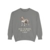 Olde English Bulldogge Humor Sweatshirt, Grey, front view