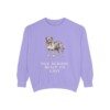 Olde English Bulldogge Humor Sweatshirt, Violet, front view