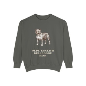 Olde English Bulldogge Mom Sweatshirt, Pepper, front view