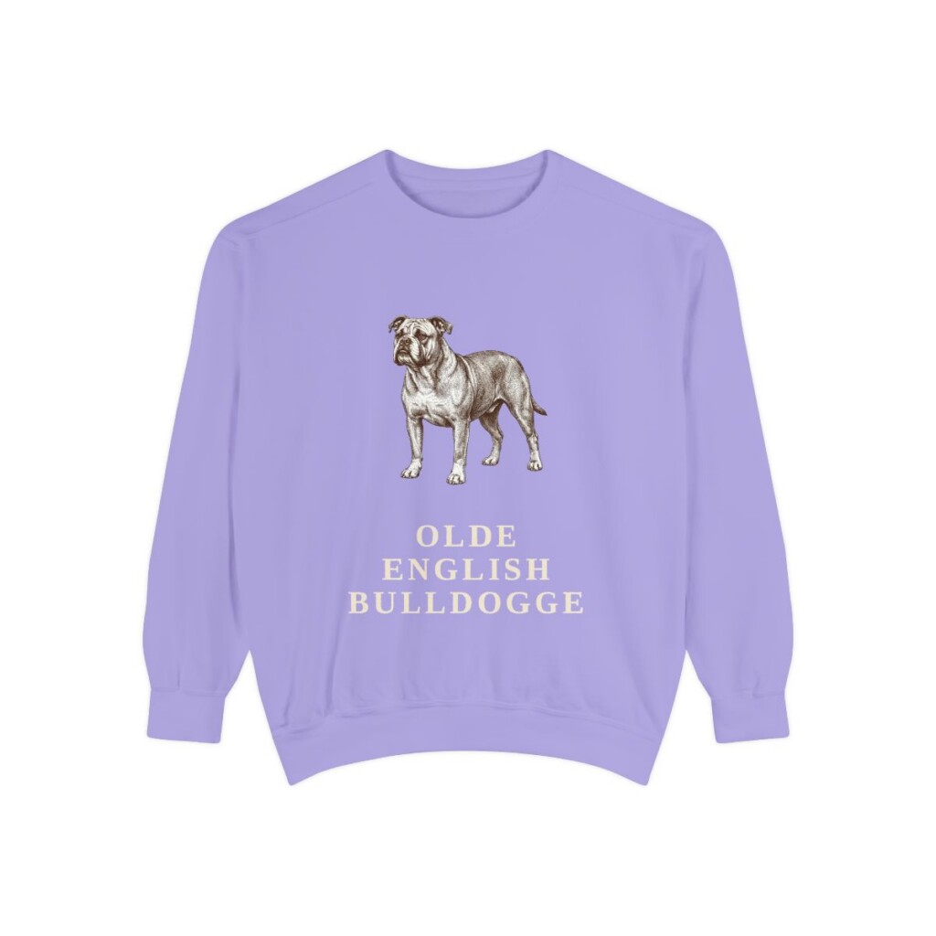 Olde English Bulldogge Sweatshirt, Violet, front view