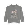 otterhound-sweatshirt-humor-grey Otterhound Humor Sweatshirt, Grey, front view