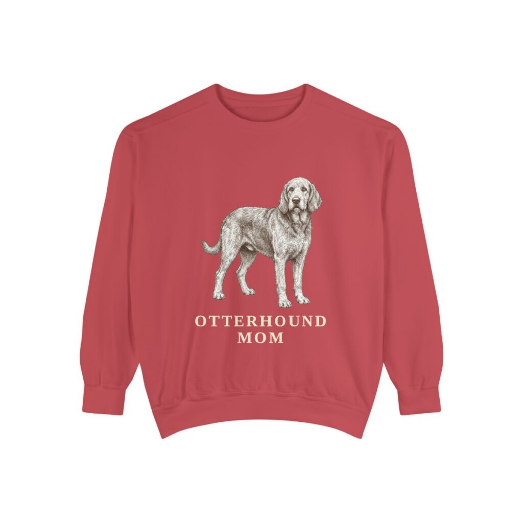 Otterhound Mom Sweatshirt, Crimson, front view