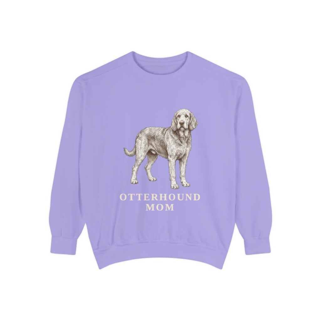 Otterhound Mom Sweatshirt, Violet, front view