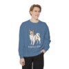 Papillon Sweatshirt, Blue Jean, person 1 front