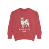 Papillon Dad Sweatshirt, Crimson, front view