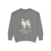 Papillon Dad Sweatshirt, Grey, front view
