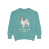 Papillon Dad Sweatshirt, Seafoam, front view