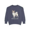 Papillon Sweatshirt, Denim, front view