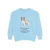 Papillon Humor Sweatshirt, Chambray, front view