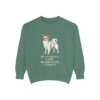 Papillon Humor Sweatshirt, Light Green, front view