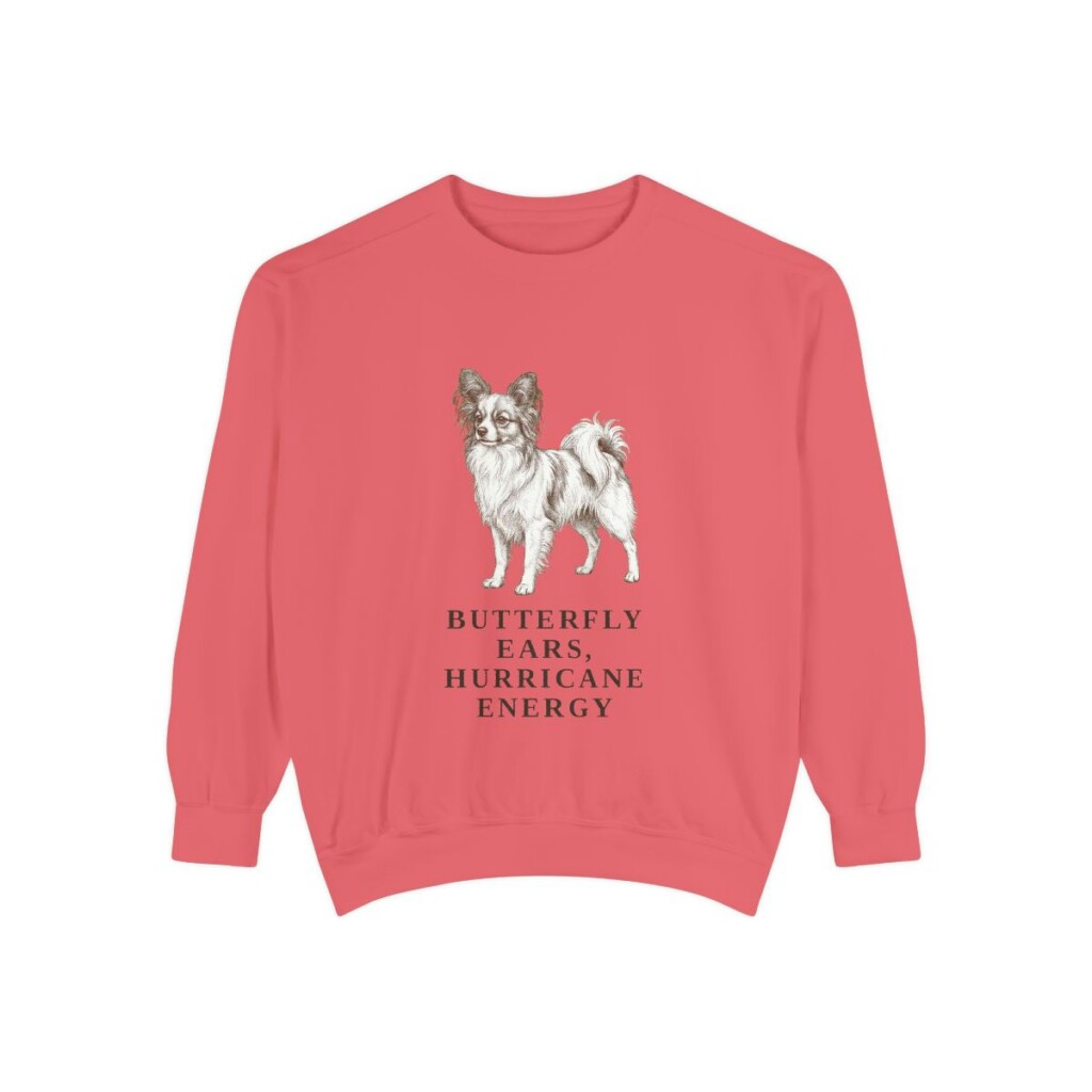 Papillon Humor Sweatshirt, Watermelon, front view
