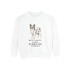 Papillon Humor Sweatshirt, White, front view