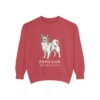 Papillon Latin Sweatshirt, Crimson, front view