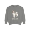 Papillon Latin Sweatshirt, Grey, front view