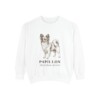 Papillon Latin Sweatshirt, White, front view