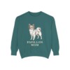 Papillon Mom Sweatshirt, Blue Spruce, front view