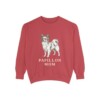 Papillon Mom Sweatshirt, Crimson, front view